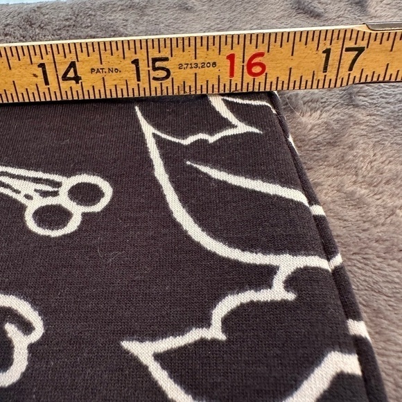 TOPSHOP black and‎ white floral flowers size 12 skirt #s1108 - Picture 9 of 9